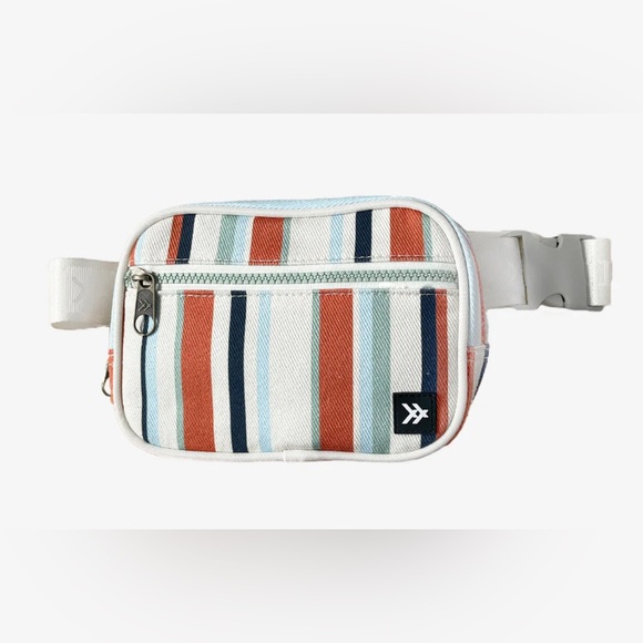 Thread Striped Multi-Color Crossbody Bag - Picture 1 of 9